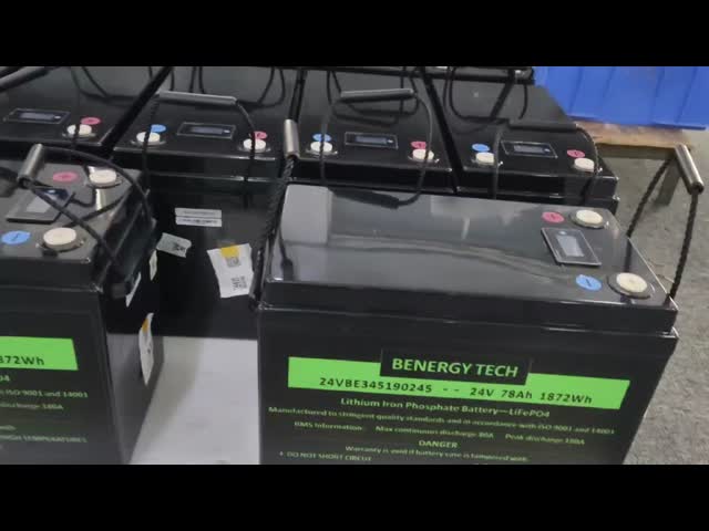 24V 120Ah Lithium Ion Phosphate Battery IP65 Electric Vehicle Solar Battery Pack