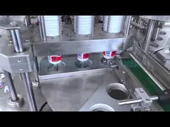 2.5KW Rotary Cup Filling Sealing Machine Capacity 3000Cup/Hour