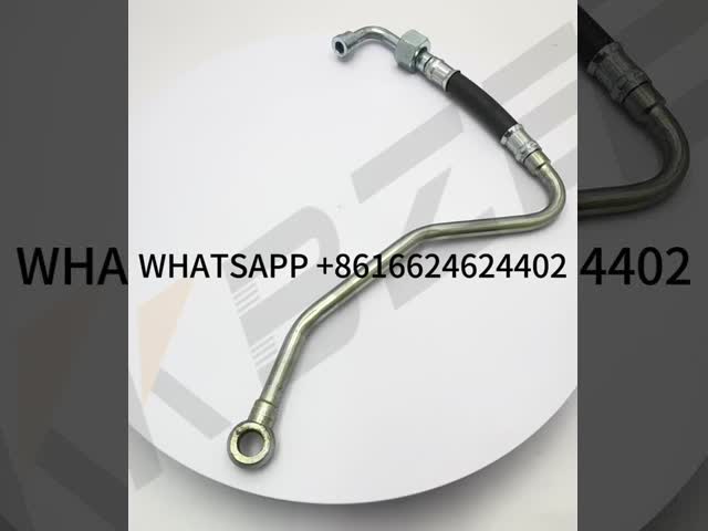 OEM FUEL LEAK OFF RAIL PIPE PARA JCB JS160 320/07225 KBZE MUTOR Alto Preto
