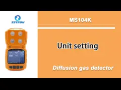 「Unit setting」MS104K- -4 in 1 Diffusion Type Mini High Sensitivity Gas Detector
