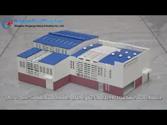 Industrial / Commercial Prefab Warehouse Building , Steel Structure Hangar