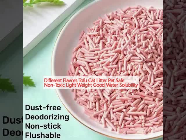 Different Flavors Tofu Cat Litter Pet Safe Non Toxic Light Weight Good Water Solubility