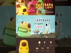 Rechargeable Lovely Design Soft Silicone Capybara Night Light For Child's Bedroom