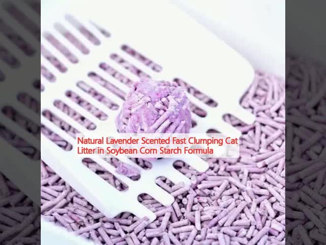 ODM Lavender Scented Cat Litter Pea Corn Starch Lavender Cat Litter