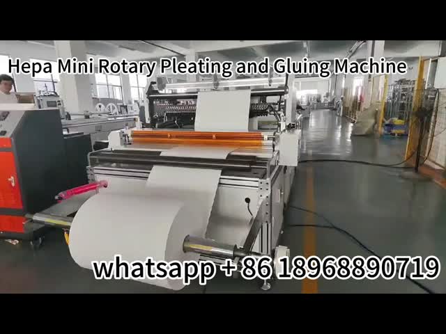1300mm 幅 HEPA フィルター 製造 機械 ミニ ローータリー 折りたたみ 粘着 機械