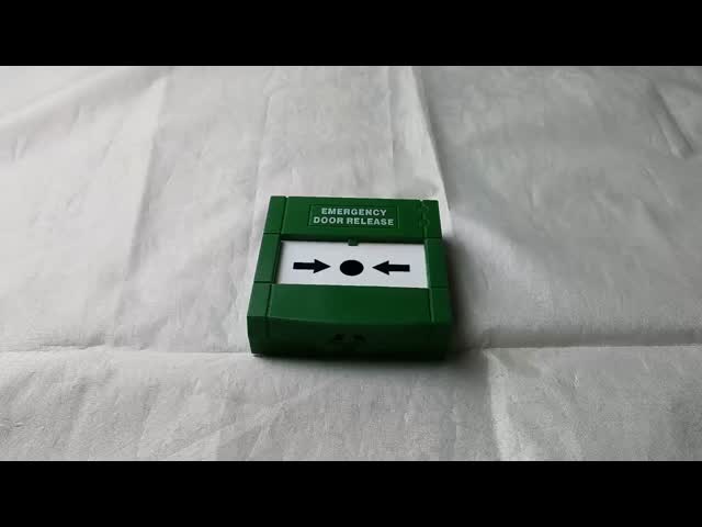 Vidro Resettable Dull Polish da ruptura do verde do botão da saída de emergência de COM do NC