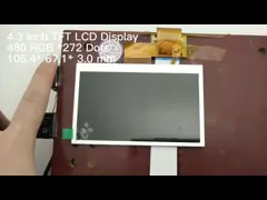 4.3 inch TFT LCD Display 480x272 Resolution RGB 40PIN FPC Normal White