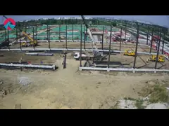 Galvanized Metal Frame Workshop H Section Steel Strong Earthquake Resistance