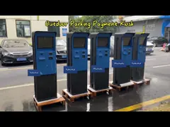 Outdoor In Line ETCP Petrol Parking Lot Payment Kiosk 17 Inch TFT LCD Touch Screen