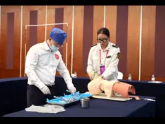 Entrenamiento de RCP Regalo Emergencia RCP Máscara de primeros auxilios RCP llavero bolso de protección facial
