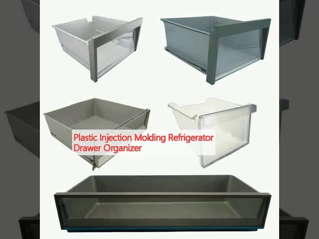 Home Appliance Plastic Injection Molding Parts Refrigerator Drawer Organizer
