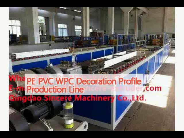 Ligne de production de machines d'extrusion de profilés en PVC vidéo