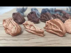 Realistic Multi Colored Jurassic Age Figure Toy / 12 PCS Golden Dinosaur Bone Fossil Figure Set Hand Painted