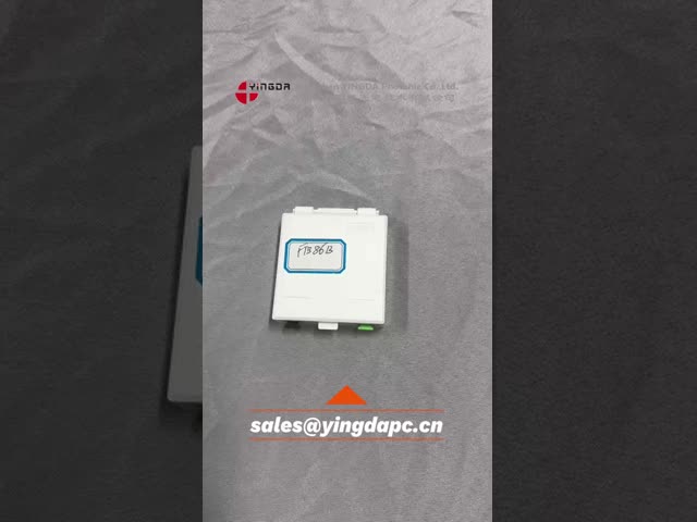 1 Port PP Ftth Fiber Optic Termination Box SC UPC Socket Panel With Metal Cable Clamp