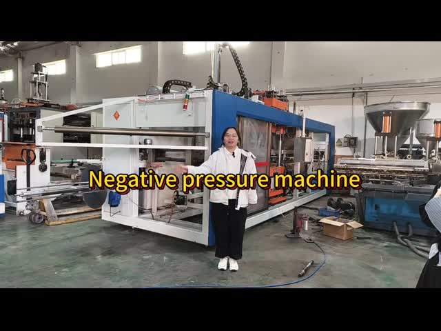 完全に自動的なプラスチックトレイ真空形作機