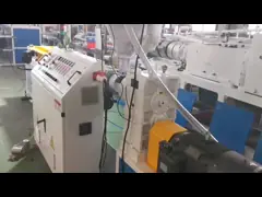PVC Corrugated Pipe Extruder Machine Full Intermeshing Separate Type