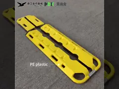 Foldable First Aid Plastic Scoop Stretcher X Ray Detachable Three Gears