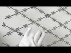 Strong Sharp Razor Barbed Tape Wire Hot Dipped Galvanized 2.5mm Bto-22 Security