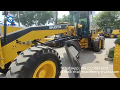 160KW Shantui Motor Grader SG21-B6 DS 17 toneladas con motor Cummins video