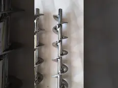 Smooth Finished Surface Stainless Steel Auger Screw Wear Resistance For Materials Transportation