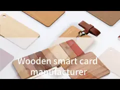 Eco Friendly Wooden RFID Wooden Card Access Control Hotel Smart Key Card
