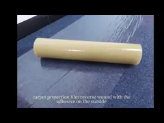 High Tack Transparent PE Adhesive Stair Carpet Cover Shield Protective Film Roll