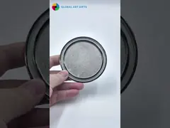 Custom Promotional Pvc Rubber Coaster With Glitter