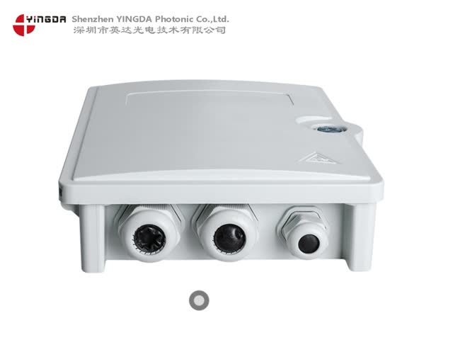 Compact Plastic Fiber Optic Splitter Box , 24 Port SC LC Outdoor Splice Box