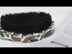 Customized Camouflage 360 Wave Brush Soft Curve Palm Extension Growth Hair Brosse