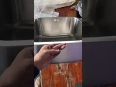 40*40cm Square Single Bowl Undermount Sink Easy To Install For Cabinet