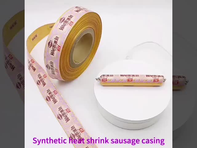 オムソーセージパッケージ 色のついたプラスチックソーセージカビ フレックスグラフィー印刷 ブランドロゴ 肉ソーセージパッケージ