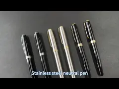 Stainless Steel Signature Neutral Pen Business Metal Roller Pen 0.7mm