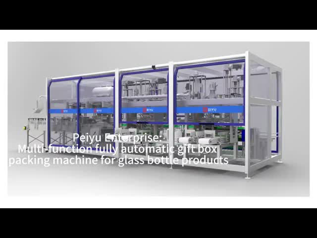 Machine d'emballage entièrement automatique pour boîtes en verre vidéo