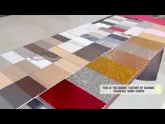 Bamboo Charcoal Wood Veneer Marble Wall Panel Eco-Friendly Fire Prevention Indoor Decorative Panel