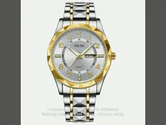 ML-1003 quartz wrist watch Waterproof Watches Luminous Stainless Steel Watches