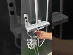 Wall Mounted Nickel Black Rain Stainless Steel Shower Set Brass Painting