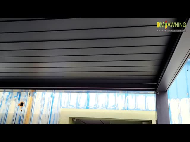 New technology outdoor motorized retractable pergola