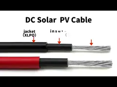 Photovoltaic Single Core Solar Cable 4mm H1Z2Z2-K PV1-F For Solar Panel