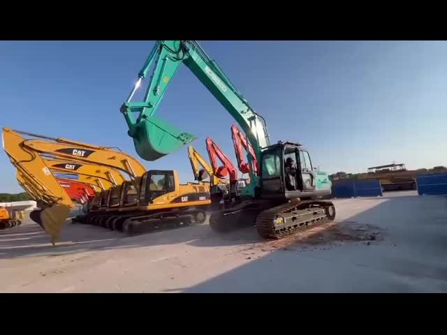 21 toneladas original japonês usado Kobelco SK210-8 Excavadora Crawler com 114KW de potência do motor e 1 m3 de capacidade de balde