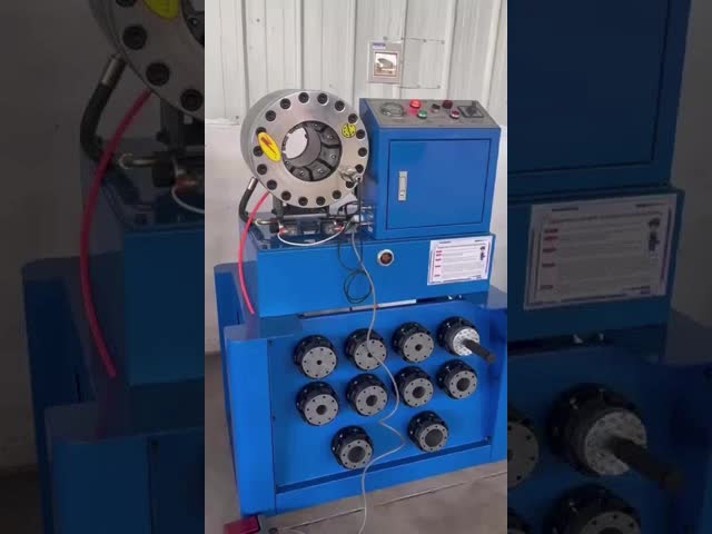 Máquina de trituração de mangueiras de tubos de aço inoxidável P38 Triturador de mangueiras trançado Alta precisão 1,5 e 2 polegadas com rack e ferramentas de molde de mudança rápida