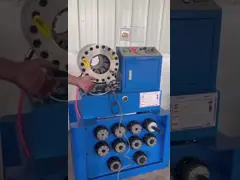 Stainless Steel Pipe Hose Crimping Machine P38 Braided Hose Crimper High Accuracy 1.5 And 2 Inch With Rack And Fast Change Mould Tools