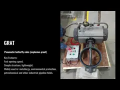 Valve à papillon pneumatique excentrique triple en acier inoxydable haute performance