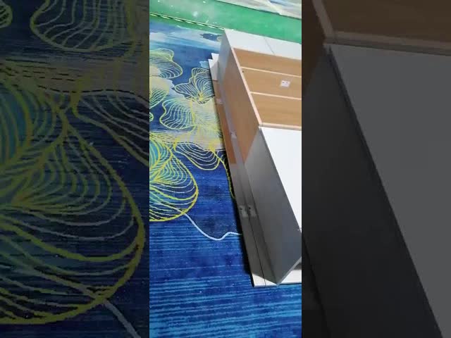 レストランのための大きな島と鋼のハンドルレスラックPVCキッチンキャビネット