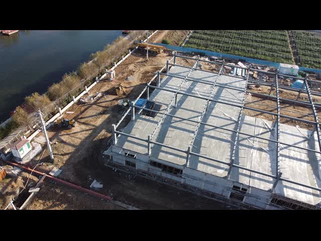 プレハブの研修会の建物/産業鉄骨フレームの建物