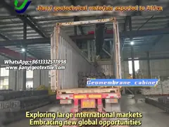 Jianyi geotechnical materials exported to Africa