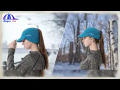 Fleece Ponytail Hat for Women Reflective Winter Hat with Drop Down Ear Warmer