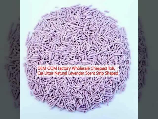 OEM Natural Lavender Cat Litter Fast Clumping Strong Deodorizing For Cats