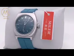 Silicone Strap Watch Mineral Glass Waterproof  With Digital Display Quartz Watch