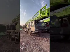 2020 Used Zoomlion Mobile Truck Crane 25 Tons With WEICHAI Engine And 5 Crane Jib