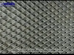 Aluminum Expanded Metal Mesh Sheet Screen Flat Heavy Duty